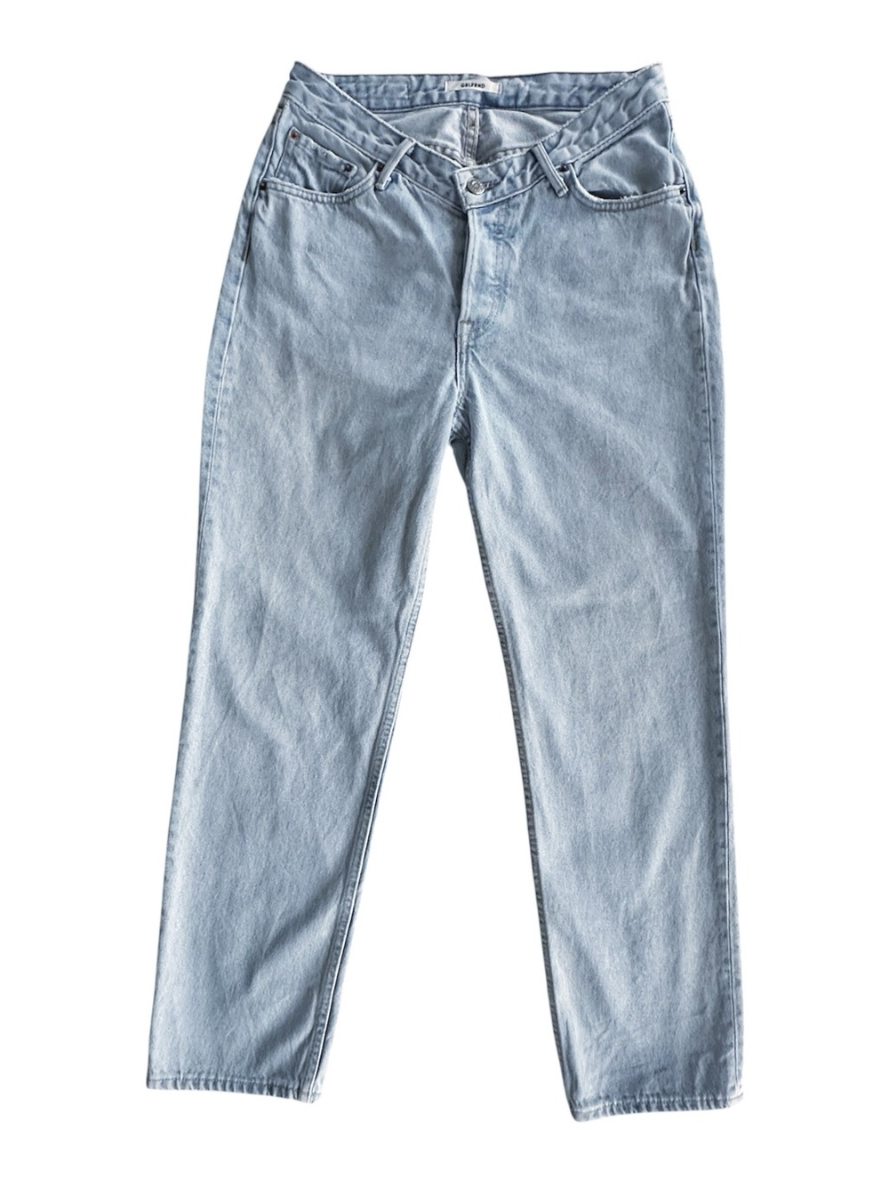 GRLFRND Abbey Jeans in Be That Way Light Wash Straight Leg Size 28